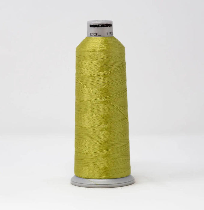 Madeira Polyneon 1552 Golden Green Embroidery Thread 5500 Yards