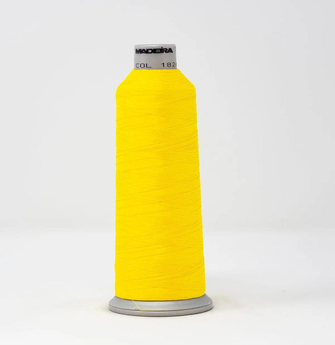 Madeira Polyneon 1824 Fluorescent Yellow Orange Embroidery Thread 5500 Yards