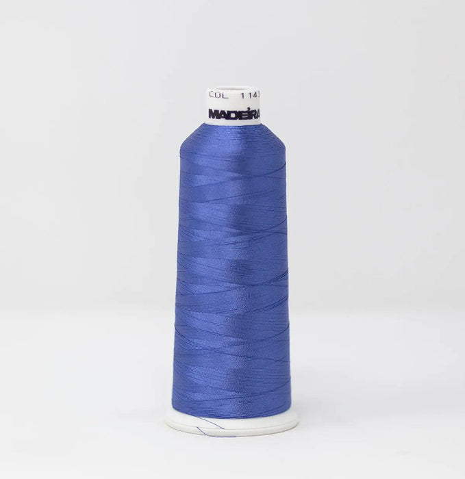 Madeira Rayon 1143 China Blue Embroidery Thread 5500 Yards